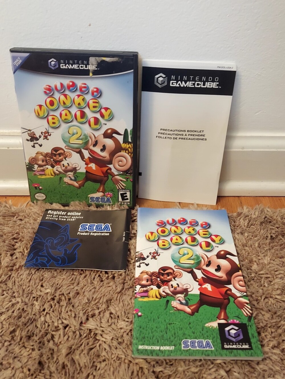 Super Monkey Ball 2 (Nintendo GameCube) Super Monkey Ball 2 CASE & MANUAL ONLY